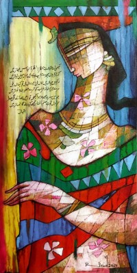 A. S. Rind, 12 x 24 Inch, Acrylic on Canvas, Figurative Painting, AC-ASR-472